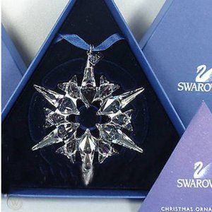 2007 Swarovski Annual Snowflake Ornament, 0872200 Retired, Crystal, Christmas